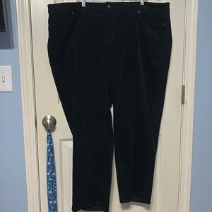 Lands’ End Black Corduroys Like New!